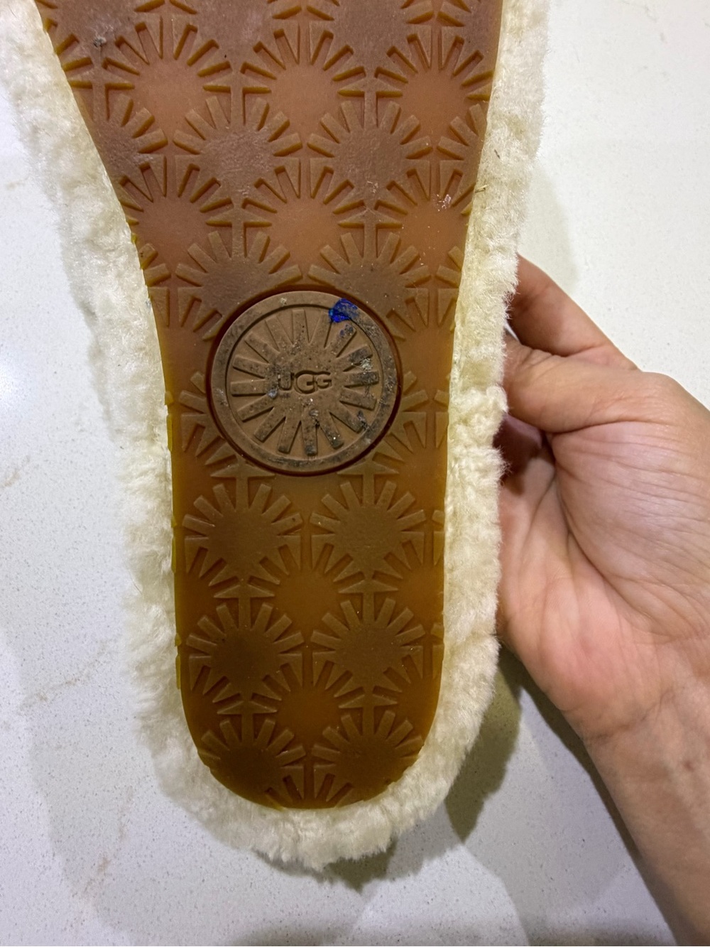 UGG Women's Fluff Yeah Slide - Natural 8 - Picture 12 of 16